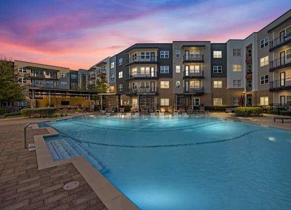 Twilight Pool at Bridge at Henley, Austin, TX, 78741