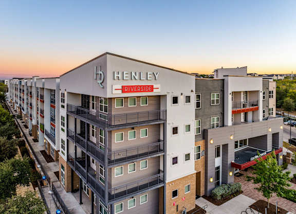 Apartment Building Exterior at Bridge at Henley, Texas, 78741