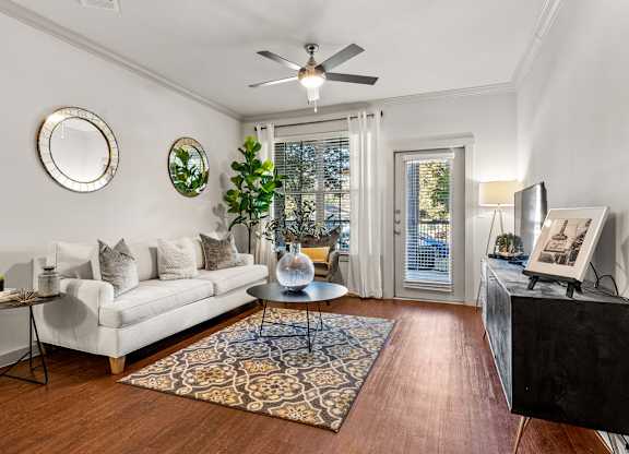Modern Living Room at Bridge at Indigo, Austin, Texas