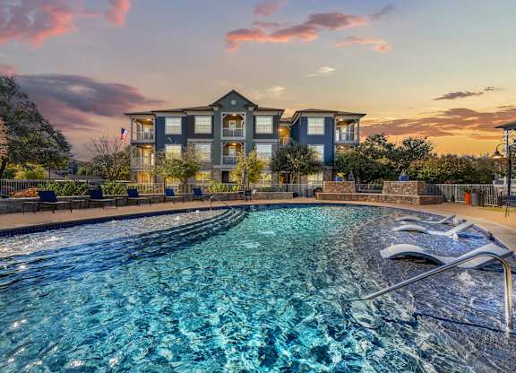 Twilight Pool at Bridge at Indigo, Austin, TX, 78717