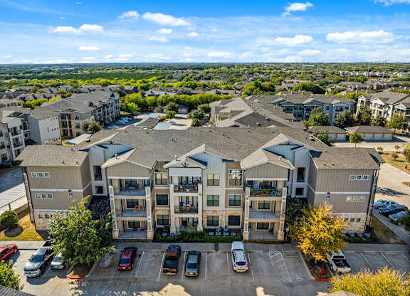 Drone View at Bridge at Southpark Meadows, Austin, Texas