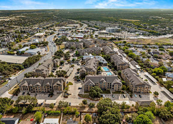 Aerial View at The James on South First, Austin