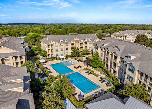 Aerial Pool View at The James on South First, Texas, 78748
