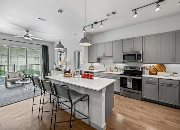 Gourmet Kitchen at The Haywood Apartments, Austin, Texas