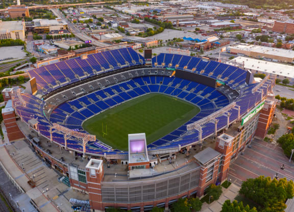 Just steps away from M&T Bank Stadium