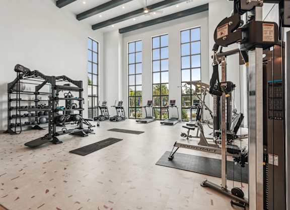 Fitness center at The Crossing at Palm Aire
