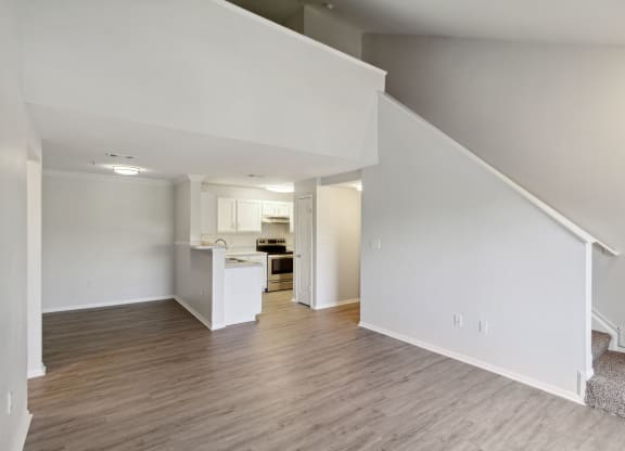Vacant apartment loft living room