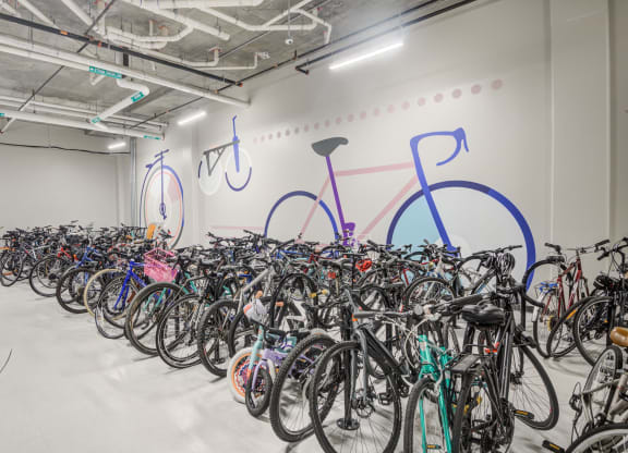 Bike storage room