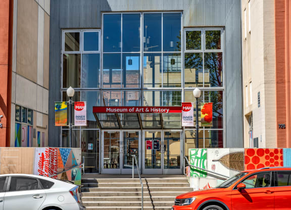 front of the museum of art  history building