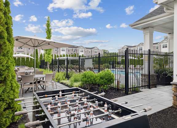 Outdoor foosball table