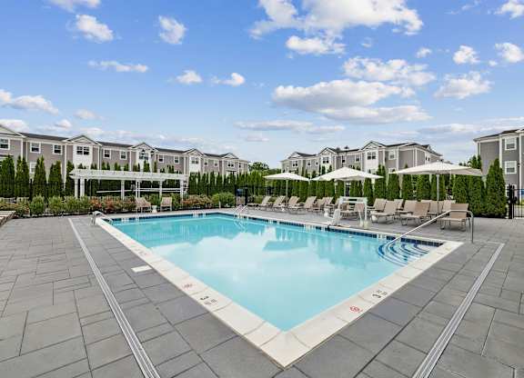 Resort-style pool area