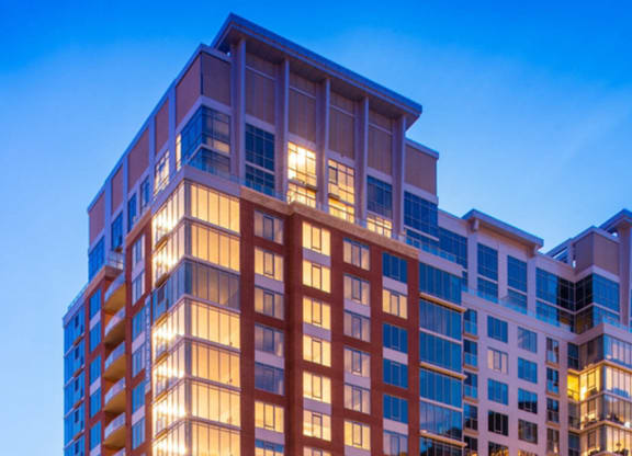 Ovation at Park Crest, McLean VA - Exterior in the evening