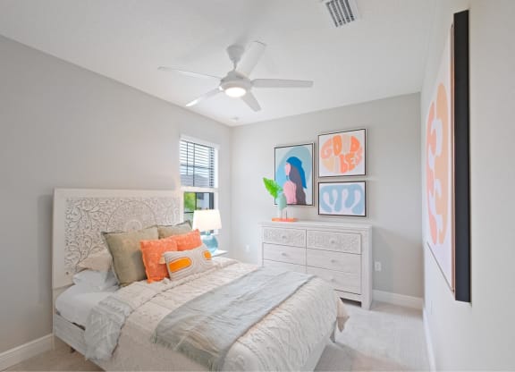 Bedroom with king size bed at Fiore Townhomes, Venice, 34275