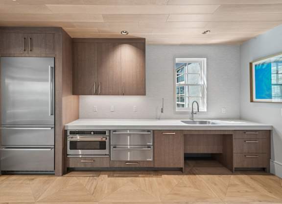 shared kitchen space in resident lounge