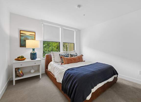 apartment bedroom with simple modern design