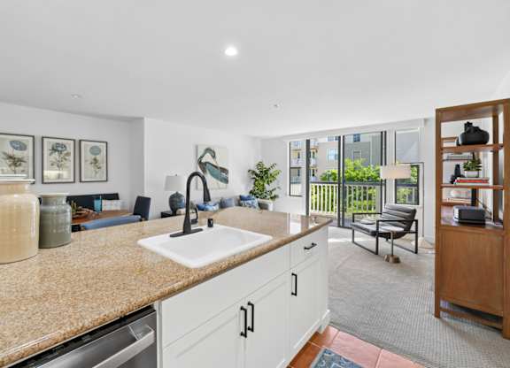 living room with open layout and natural light