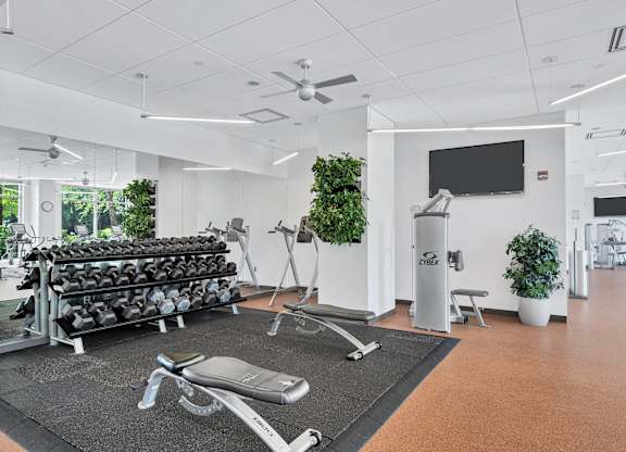 Fitness Center at Prosperity Flats.