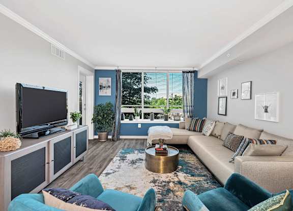 Spacious Living Room at Prosperity Flats.