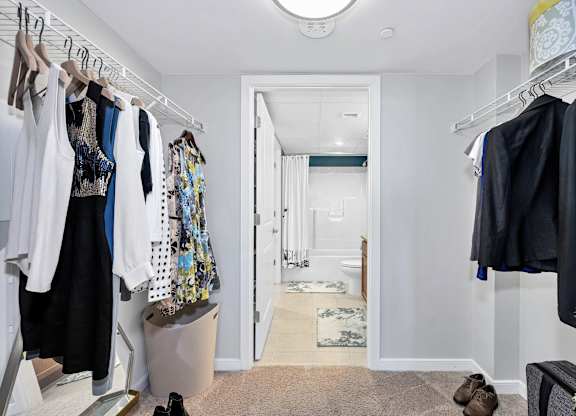 Walk-In Closet at Prosperity Flats.