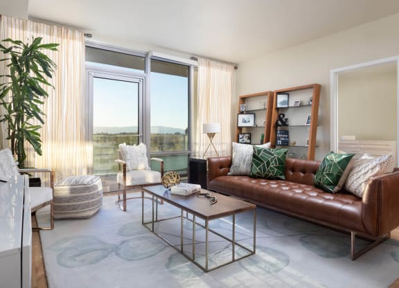 Modern Living Room at Centerra, San Jose