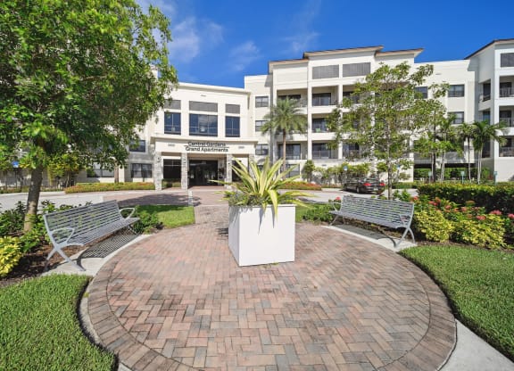 Front entrance driveway