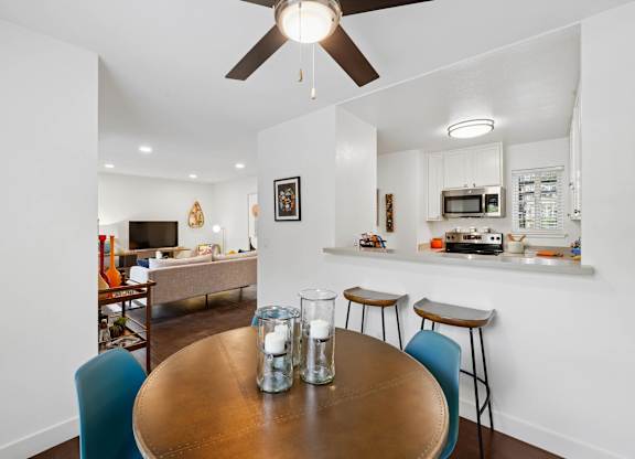 Sunnyvale apartment kitchen with sleek cabinetry and contemporary design