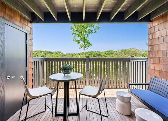 Private balcony with outdoor space and open views