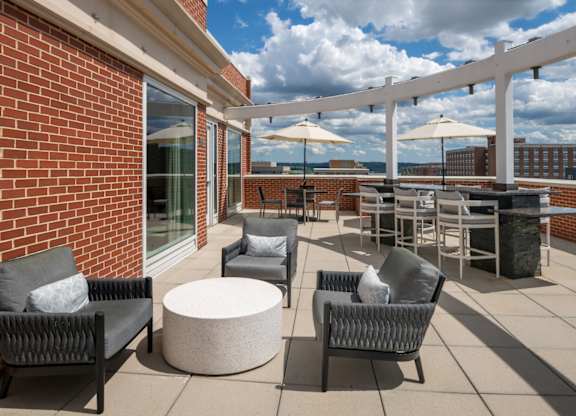 Photo of rooftop lounge
