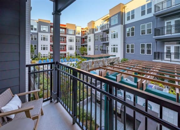 View From Private Balcony at Cameron Square, Virginia