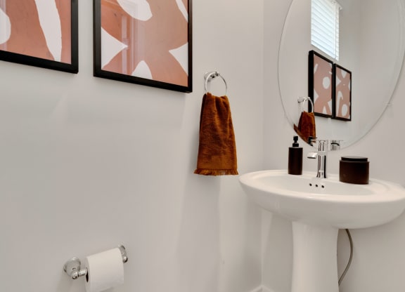 Bathroom sink with mirror at Brandywine Crossing, Brandywine, MD 20613