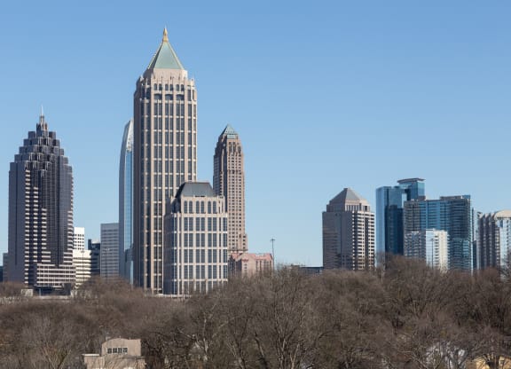 a view of downtown atlanta