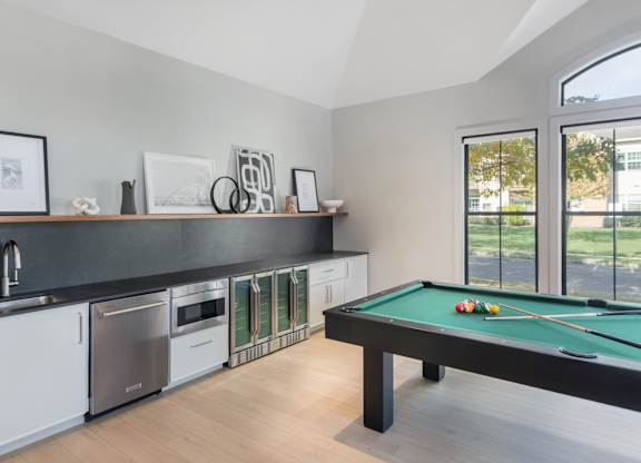 Resident kitchen in the clubroom