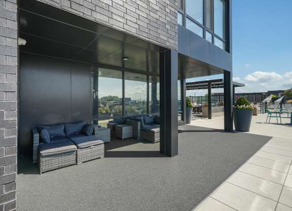 Rooftop seating