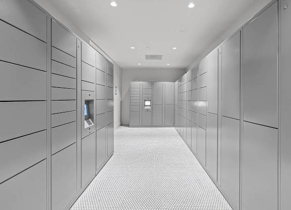 Photo of package lockers