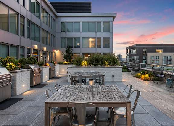 photo of rooftop grill