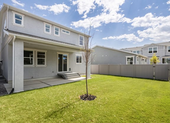 2 Story back patio and large yard
