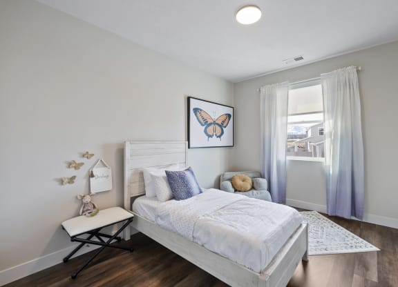 Decorated bedroom