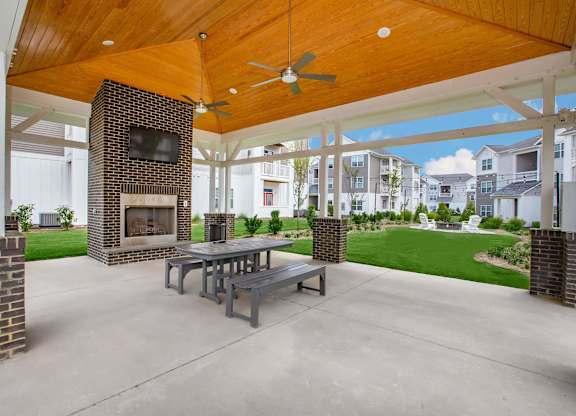 Covered Patio at Concord Ridge Apartments, North Carolina