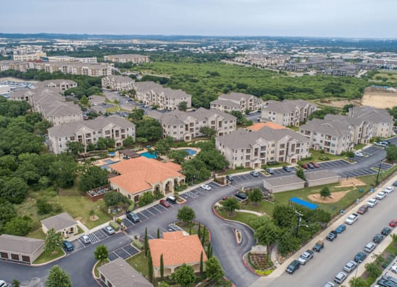 Aerial view at Pecan Springs, San Antonio, TX