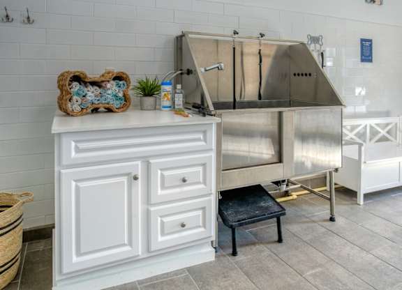 pet washing station at Terraces at Town Center, Florida