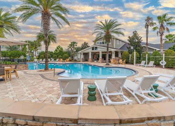 pool deck at Terraces at Town Center, Jacksonville, Florida