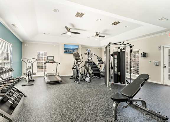 Modern Fitness Center at WildForest Apartments, Birmingham, AL