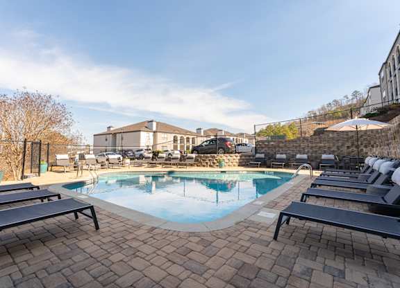 resort style swimming pool at our apartments at WildForest Apartments, Birmingham, 35209