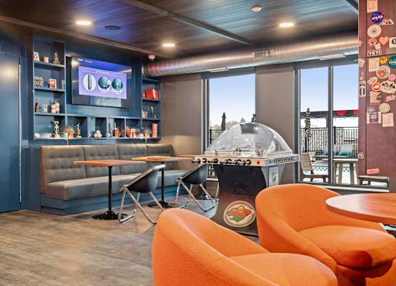 Lounge Area at The Hallon Apartments,  Hopkins, MN