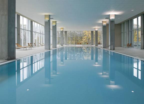 Large Indoor Pool at Optima Old Orchard Woods, Skokie, IL, 60077