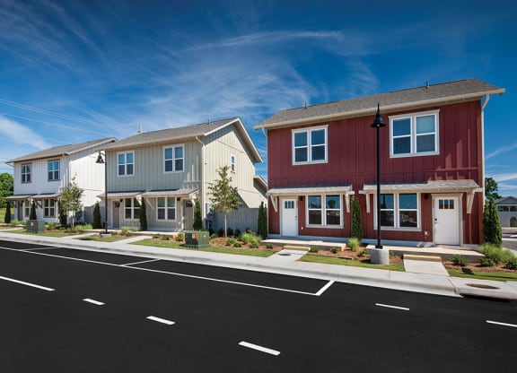 street view of two homes