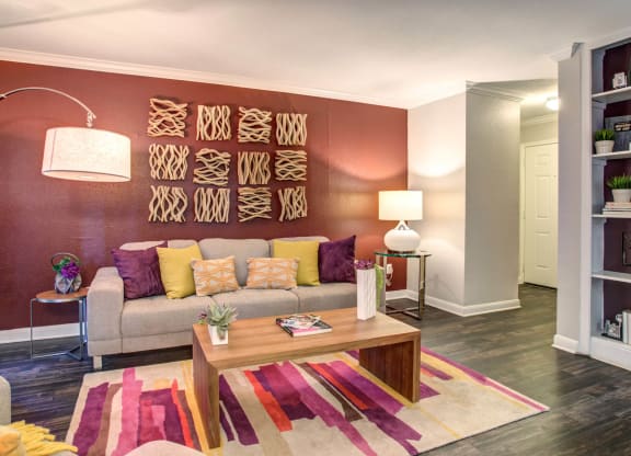 Living Area Interior at 2400 Briarwest Apartments, Houston, Texas