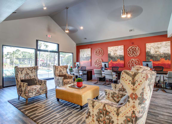 Community Clubroom at 2400 Briarwest Apartments, Texas, 77077