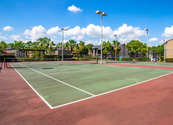 Tennis Court at 2400 Briarwest Apartments, Houston