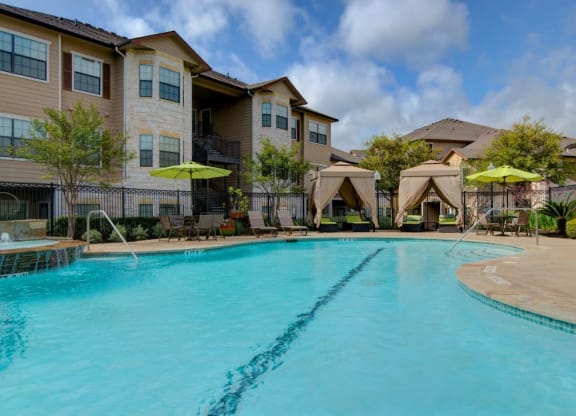 Pool View at Park Hudson Place Apartments, Bryan, Texas